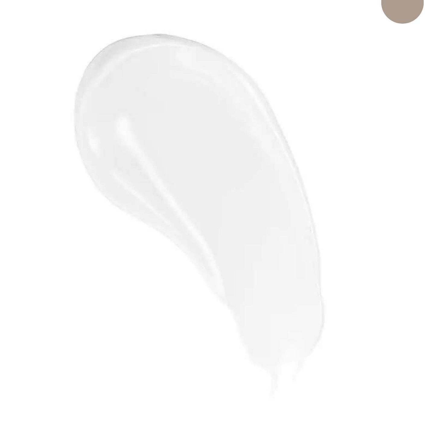 Close-up image of a white Modest Beauty Caffeine Eye Cream smeared on a white surface, with a smooth, slightly glossy texture.